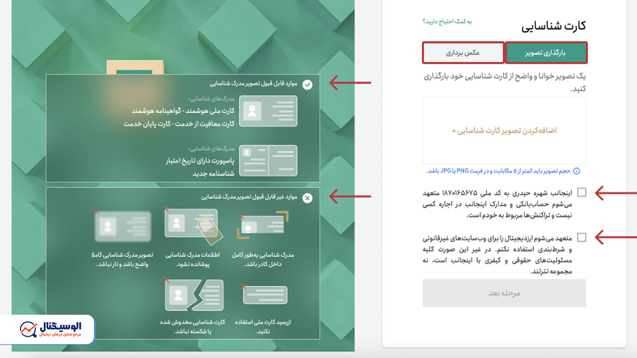 آموزش احراز هویت صرافی تترلند