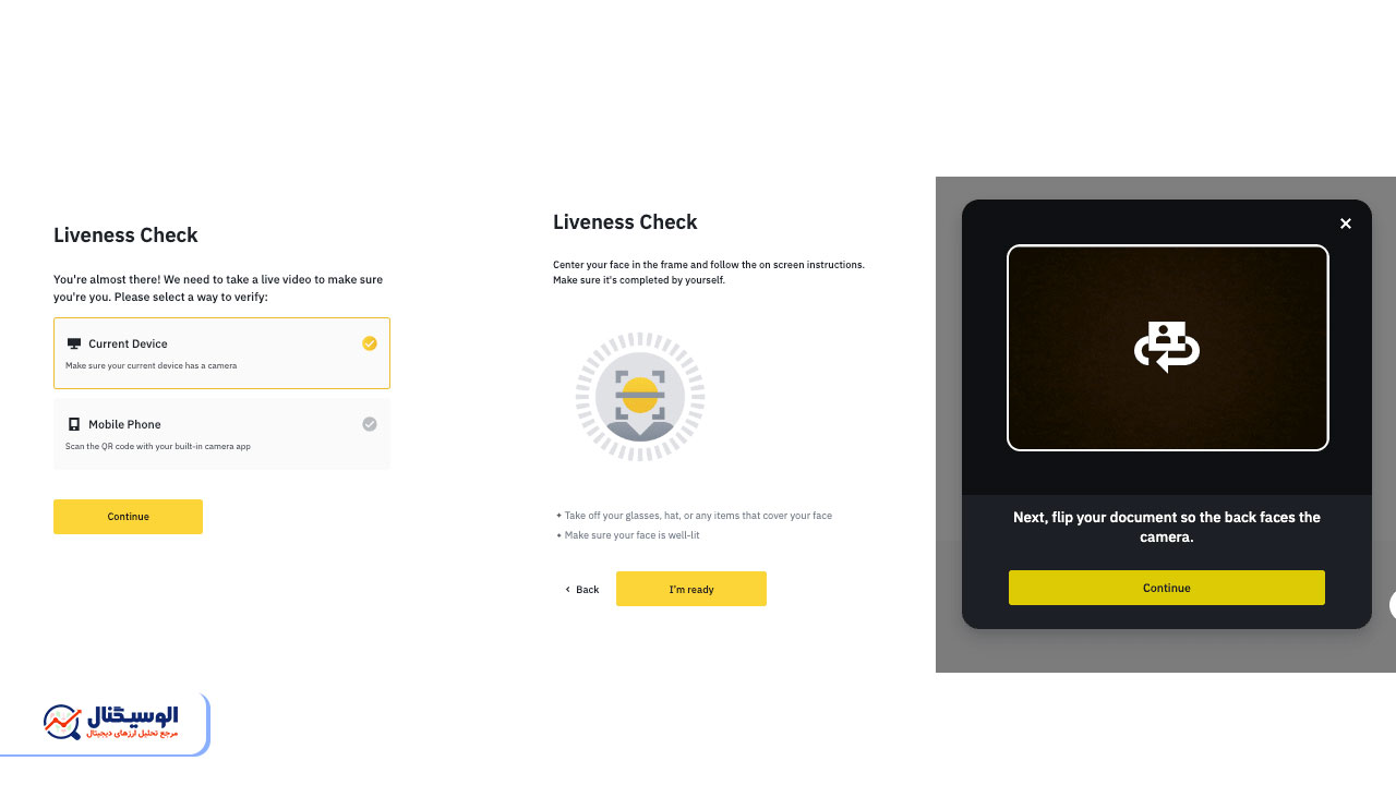 تاییدیه سلفی در صرافی بایننس