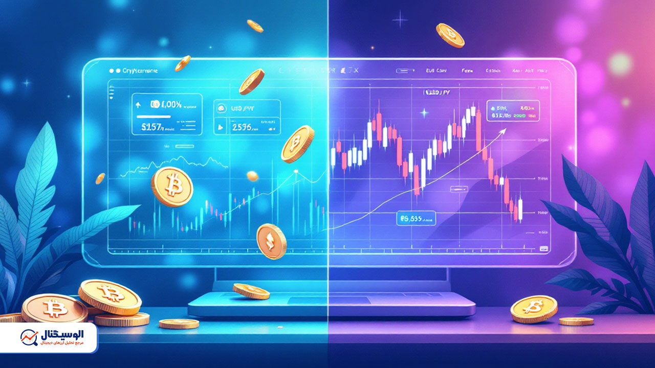 مقایسه بازار فارکس و کریپتو